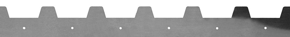 Avståndslist (v-list) rostfri 383 mm  9 ramars