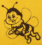 Tygpåse gul "bi"