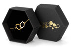Armband dubbelhexagon guld