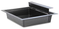 Fodertråg svart plast 8 Liter, 435x435x100mm