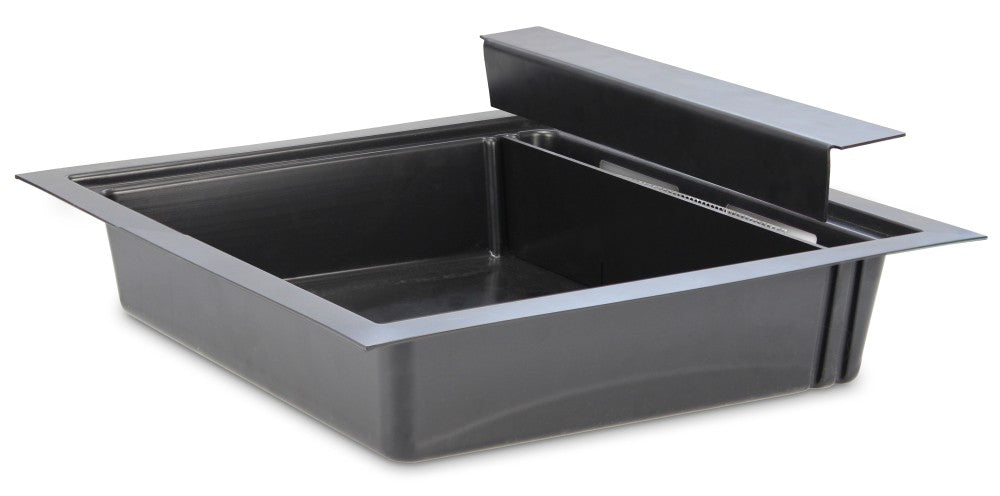 Fodertråg svart plast 8 Liter, 435x435x100mm
