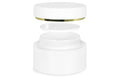 Burk till salva vit dekorativ metall, 50ml