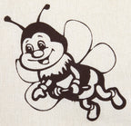 Tygpåse gul "bi"