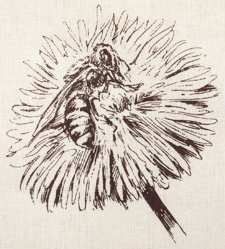 Tygpåse natur "blomma"