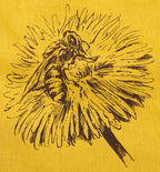 Tygpåse gul "blomma"