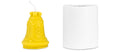 Gjutform klocka med snöflingor 8 x 6,5 cm