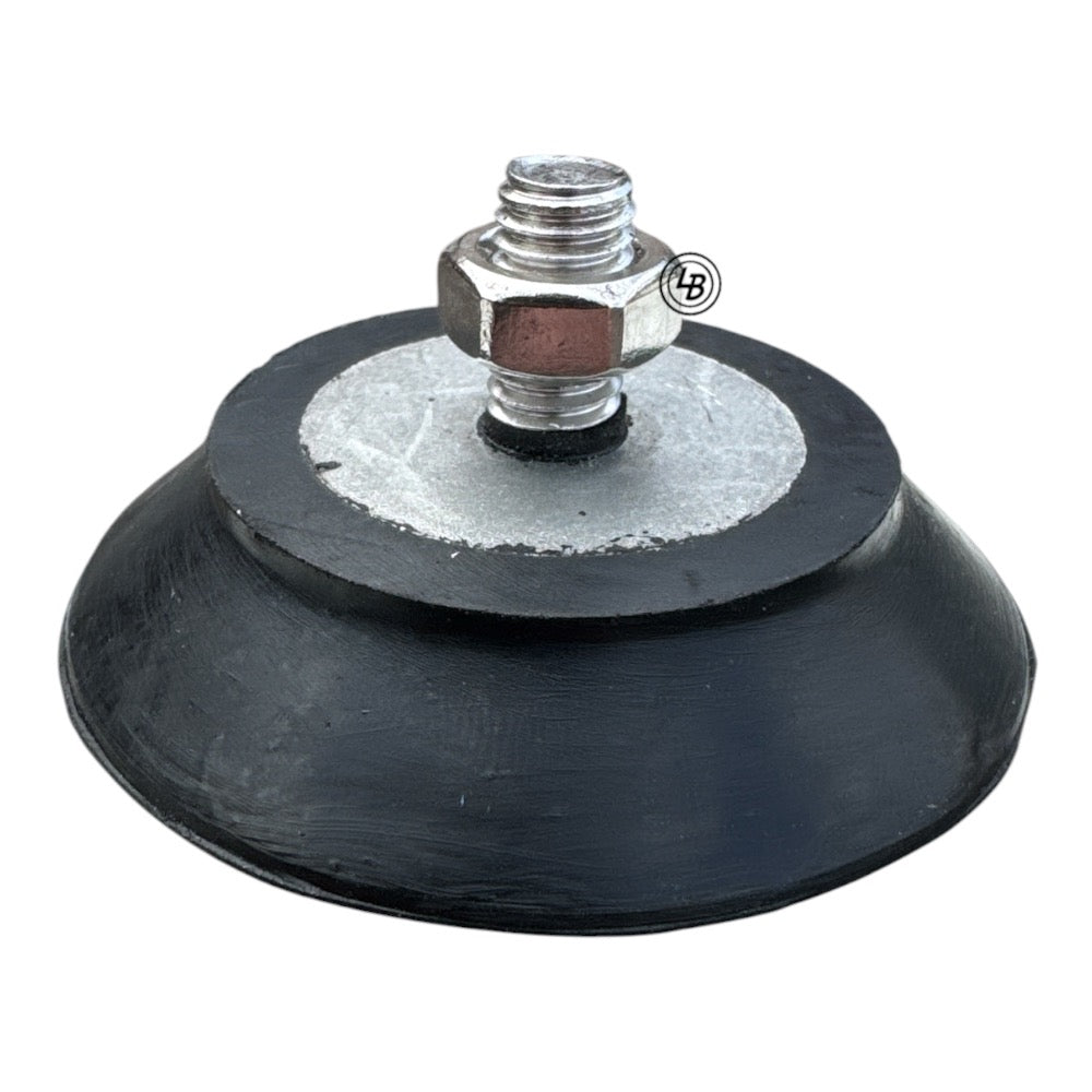 Gummifot 60mm med skruv