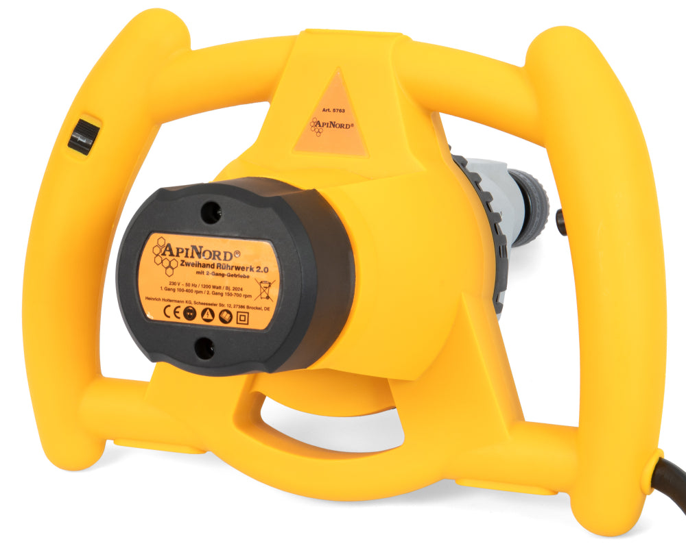 Omrörare tvåhandsgrepp gul 1.200 W / 230 V